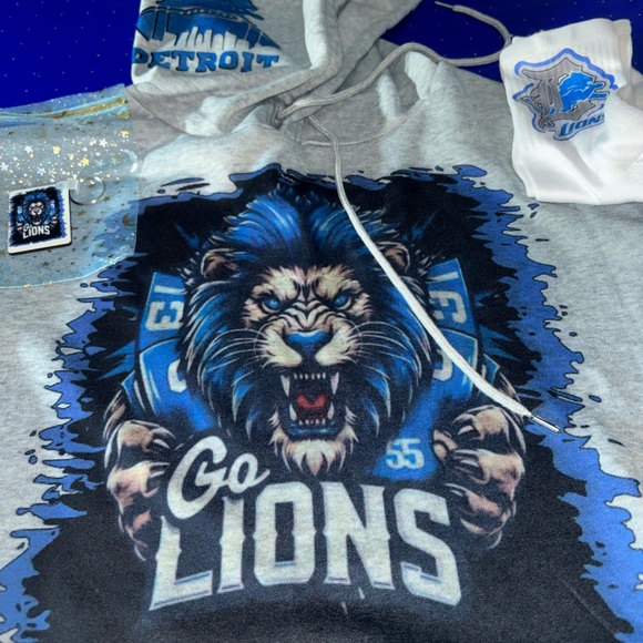 Detroit lions hoodie set - Picture 6 of 16